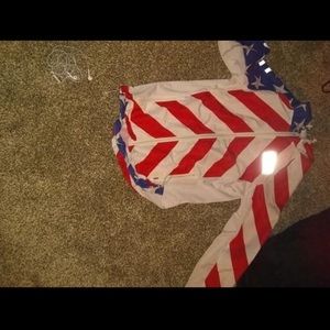 American flag inspired windbreaker